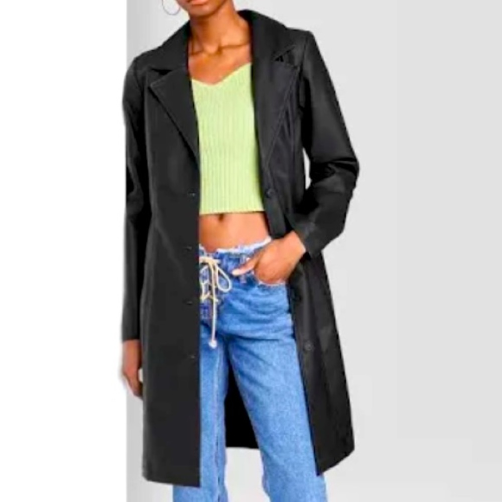 Faux Leather 90’s style jacket